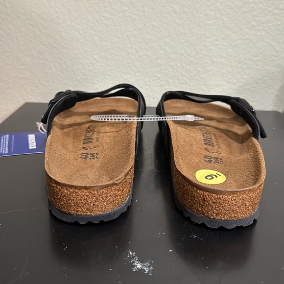 NWT Birkenstock YAO Birko-flor black sandals; women’s size 40 (9) - Picture 4 of 5